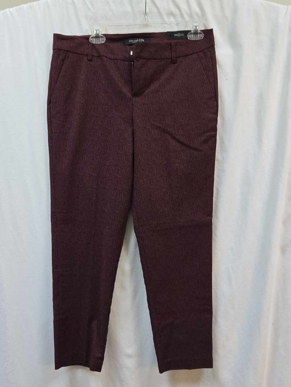 Liverpool Jeans Company Women's Burgundy Trousers